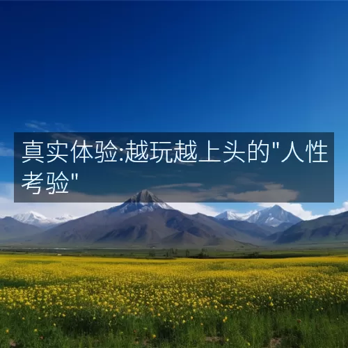 '真实体验:越玩越上头的"人性考验"'